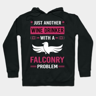 Wine Drinker Falconry Falconer Hoodie